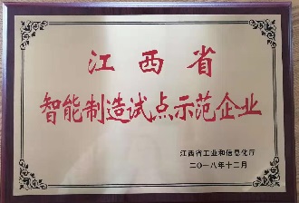 江西省智能制造試點(diǎn)示范企業(yè)