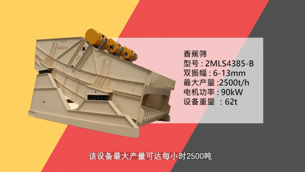 南昌礦機新品——2MLS4385-B香蕉篩